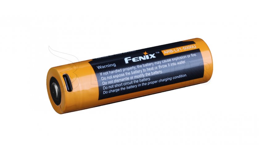 Rechargeable battery Fenix 21700 5000 mAh with USB-C (Li-Ion)