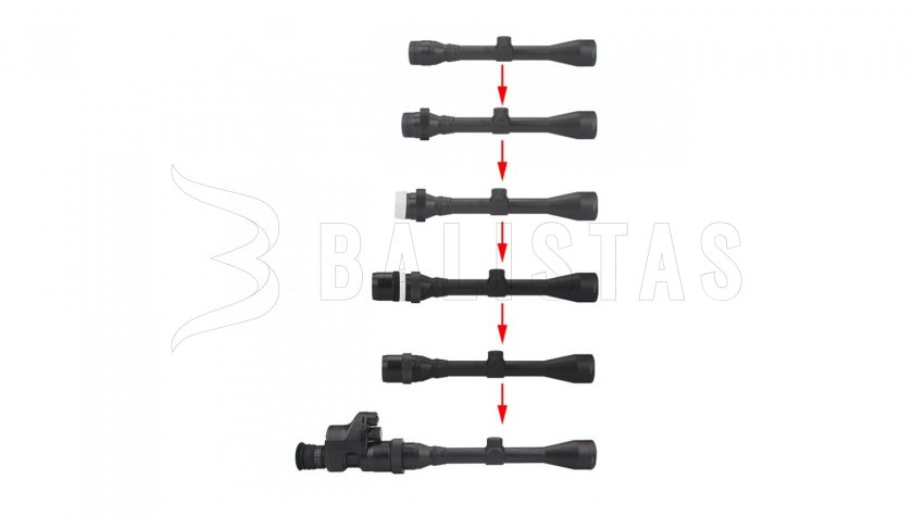 Quick Attach Scope Adapter for PARD NV007V and NV007A (36mm - 47mm)