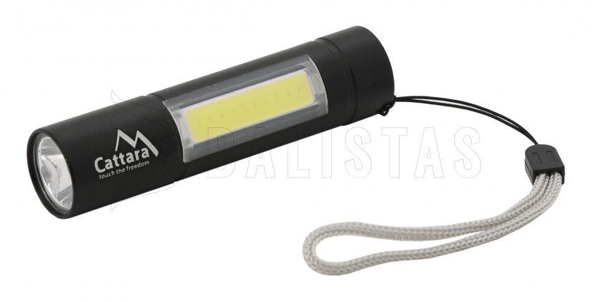 Pocket LED flashlight Cattara 120lm rechargeable