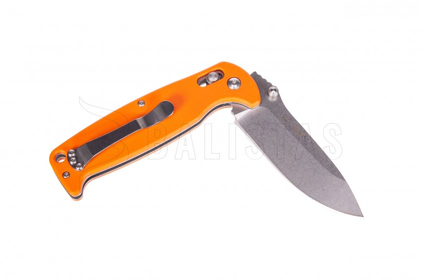 Ganzo G7412 orange closing knife with whistle