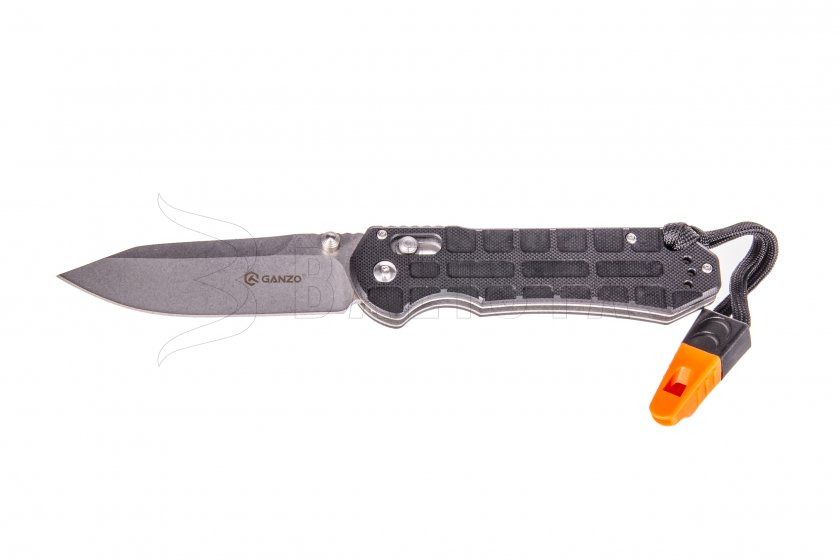 Ganzo G7452P Black with Whistle