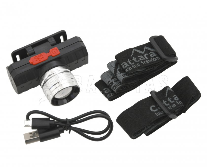 Headlamp Cattara SCORPION 90lm XPE ZOOM rechargeable