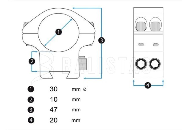 Element Optics Accu-Lite 22mm/30mm Medium Scope Mount