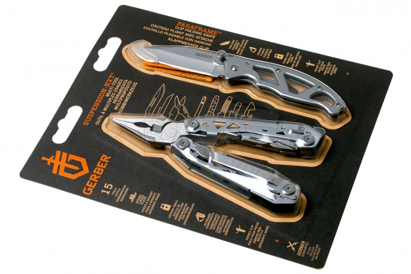 Set Gerber Suspension-NXT Pliers + Paraframe I Knife