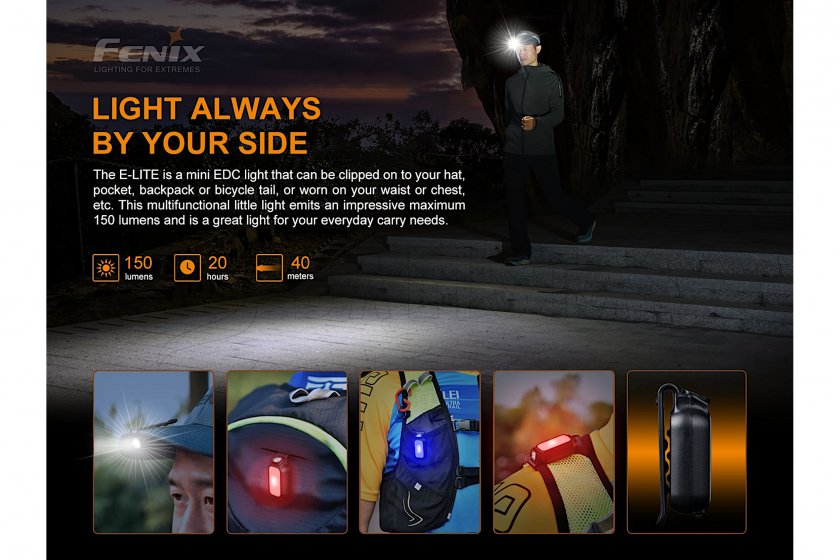 Fenix E-LITE Rechargeable Flashlight