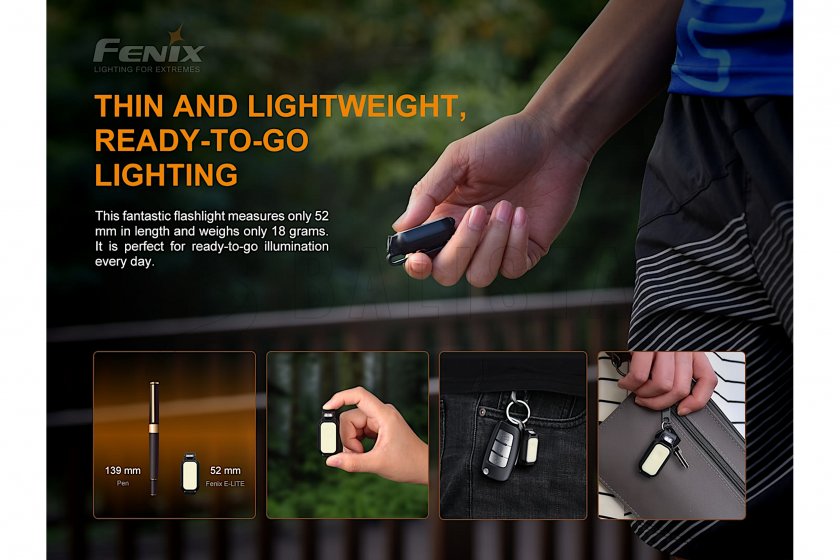 Fenix E-LITE Rechargeable Flashlight
