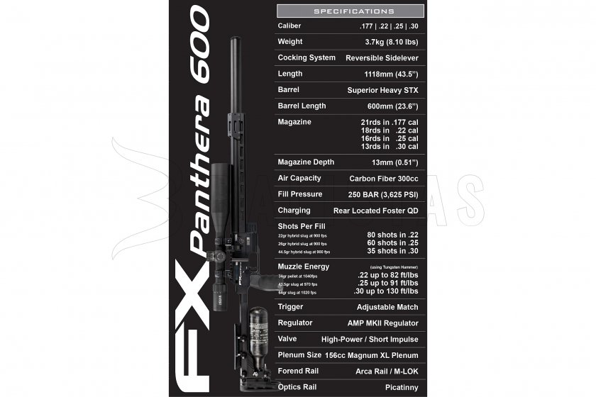 Airgun FX Panthera 600 6,35mm