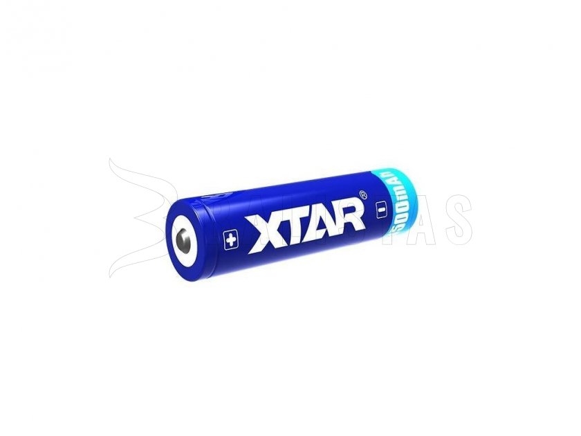 Xtar 18650, 3500mAh Li-Ion, 3,7V Rechargeable battery with Protection Circuit