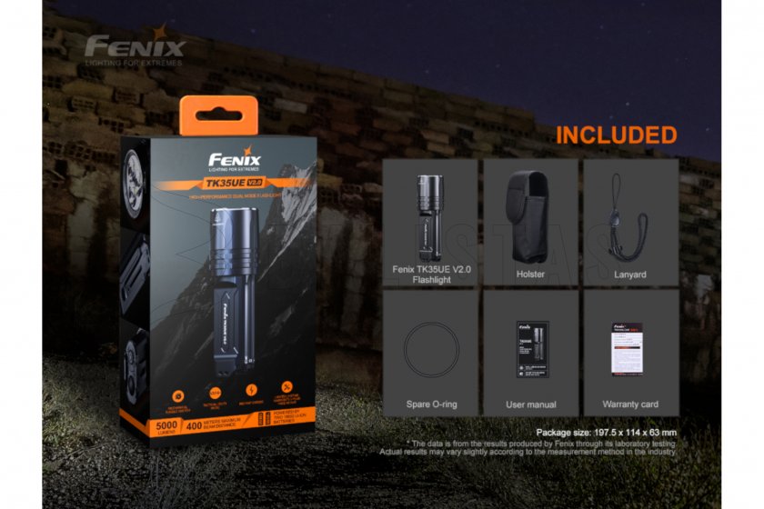 LED Flashlight Fenix TK35 UE V2.0