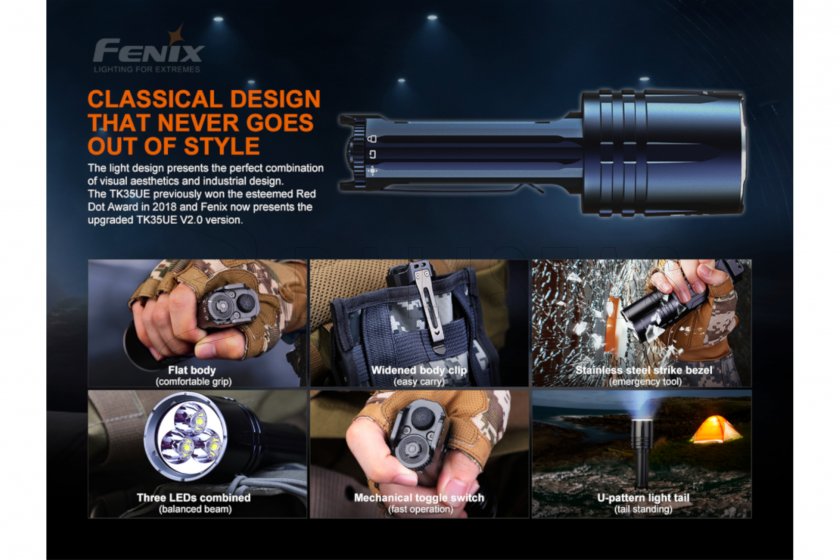 LED Flashlight Fenix TK35 UE V2.0