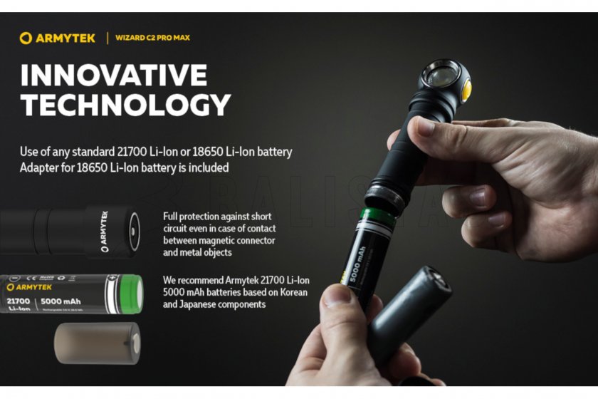 Headlamp Armytek Wizard C2 Pro MAX Cold light