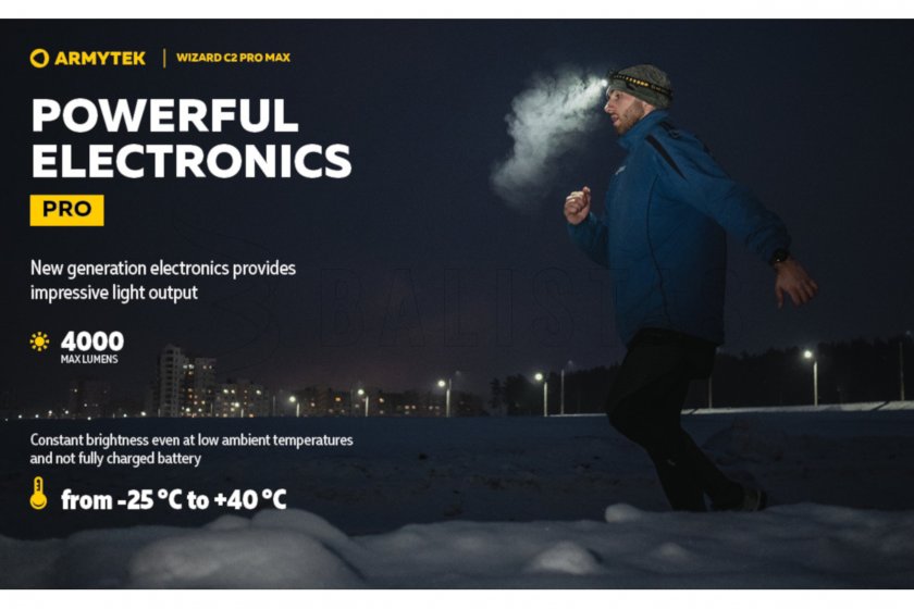 Headlamp Armytek Wizard C2 Pro MAX Cold light