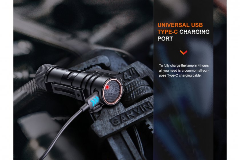 Set of headlamp Fenix HM71R and flashlight Fenix E02R