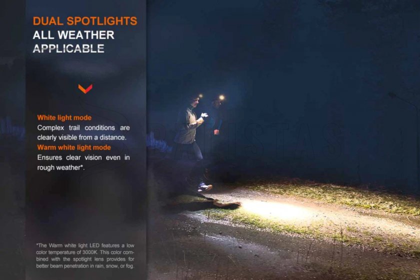 Rechargeable headlamp Fenix HM65R-DT black