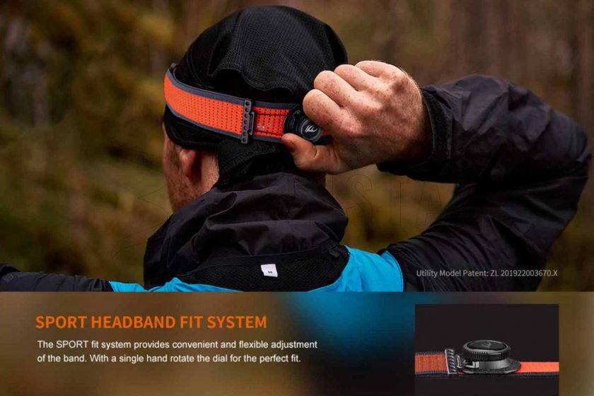 Rechargeable headlamp Fenix HM65R-DT black