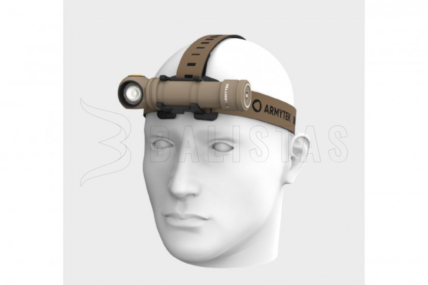 Headlamp Armytek Wizard C2 Pro Cold Light Sand