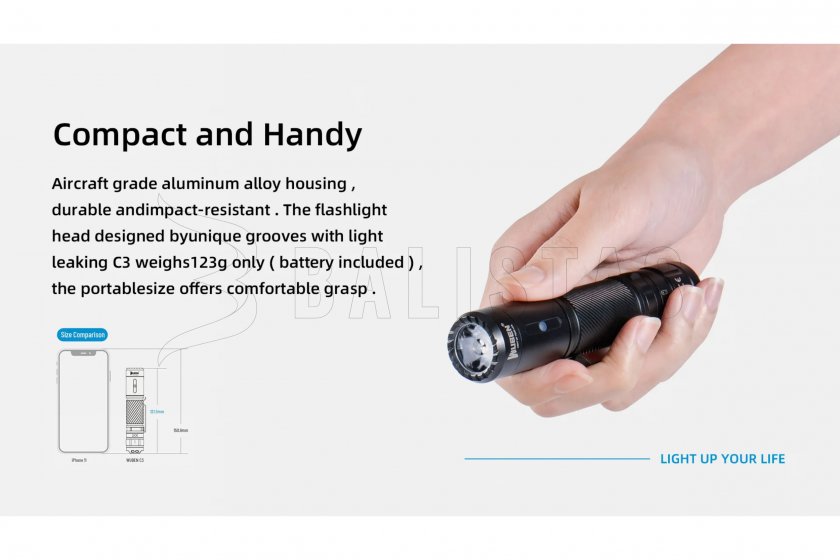 Flashlight Wuben C3