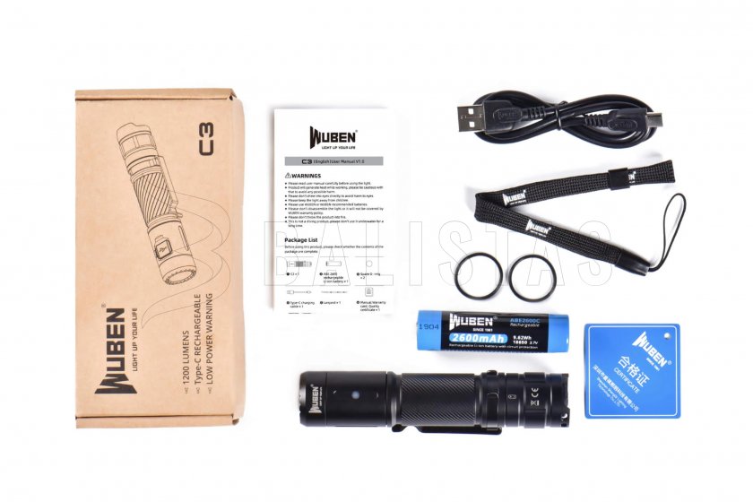 Flashlight Wuben C3