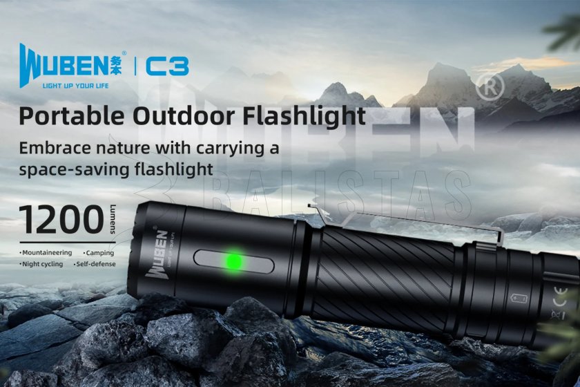 Flashlight Wuben C3