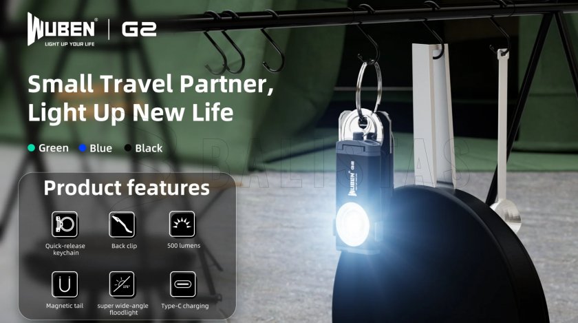 Flashlight Wuben G2 blue