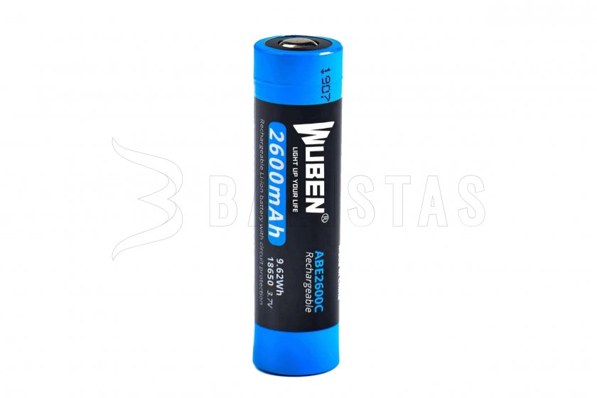 Battery Wuben 2600B/18650 Li-Ion 2600mAh
