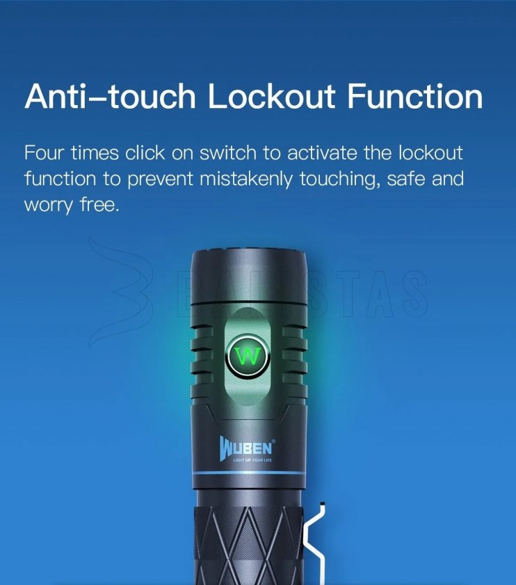 Flashlight Wuben E12R Black