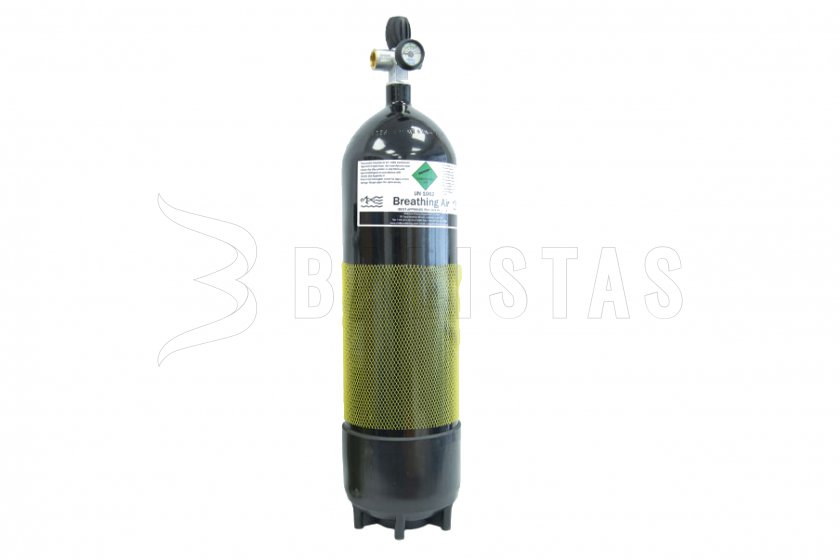 Diving bottle 12L with pressure gauge and hose