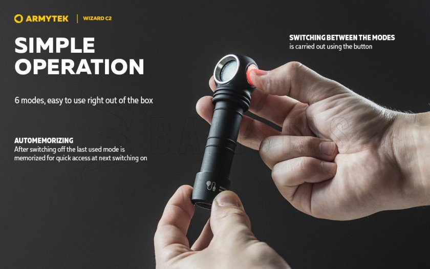 Armytek Wizard C2 Cold Light Headlamp