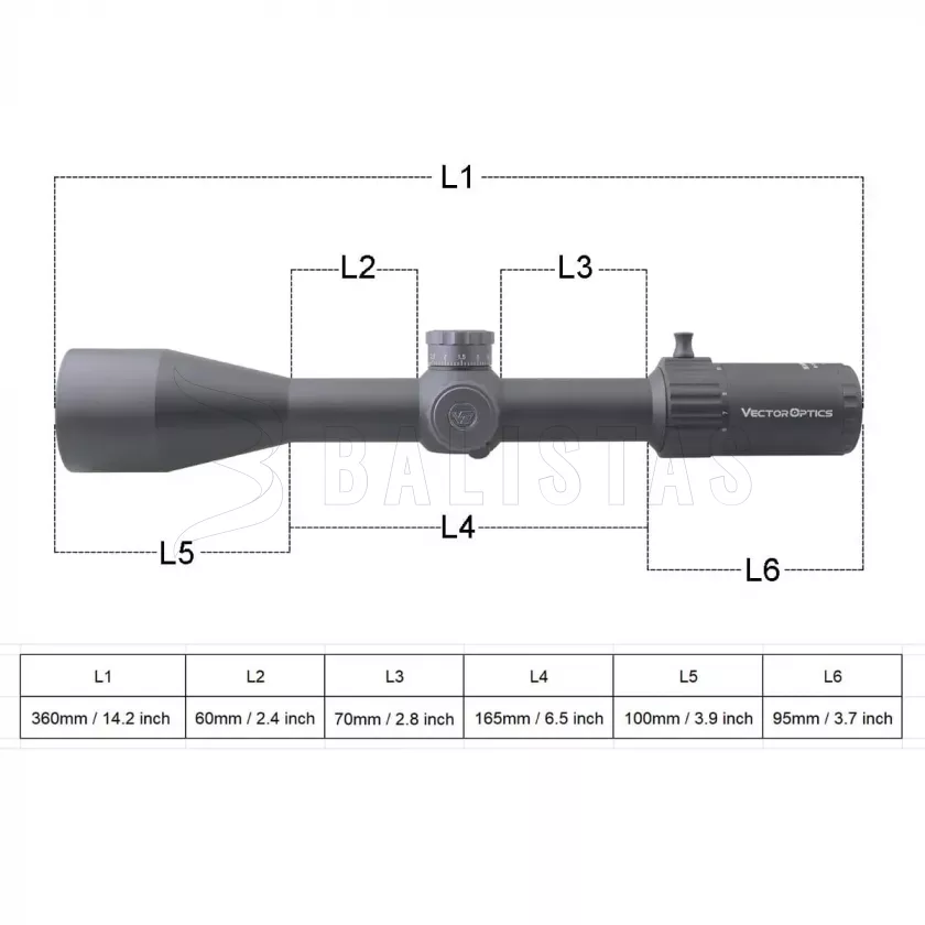 Vector Optics Marksman 6-24X50 FFP MRAD