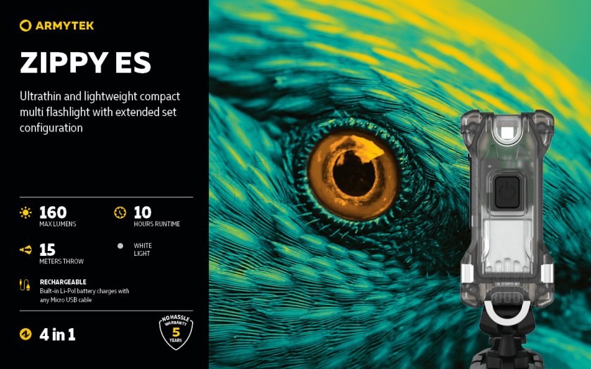 Armytek Zippy ES Yellow keychain light