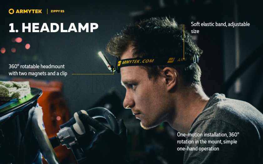 Armytek Zippy ES Yellow keychain light