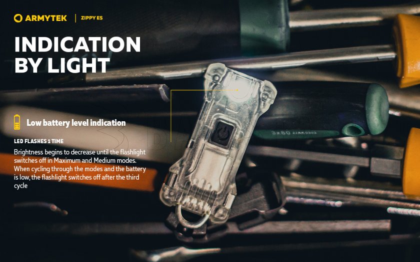 Armytek Zippy ES Yellow keychain light