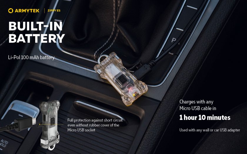 Armytek Zippy ES Yellow keychain light