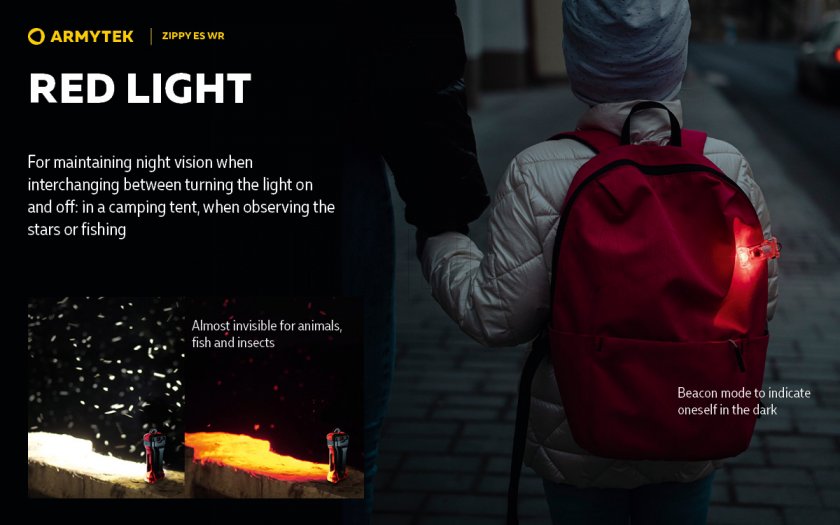 Keychain Armytek Zippy ES WR Red
