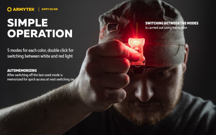 Keychain Armytek Zippy ES WR Red