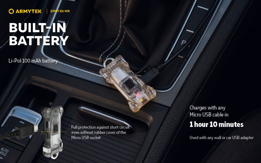 Keychain Armytek Zippy ES WR Red