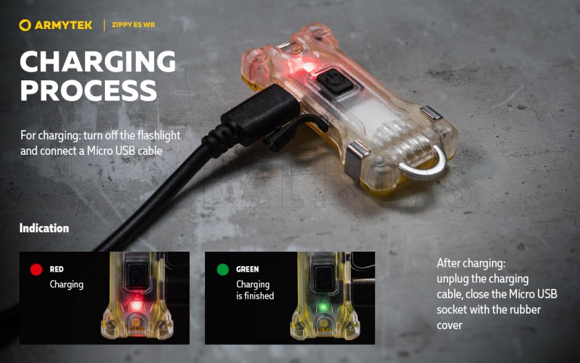Keychain Armytek Zippy ES WR Red