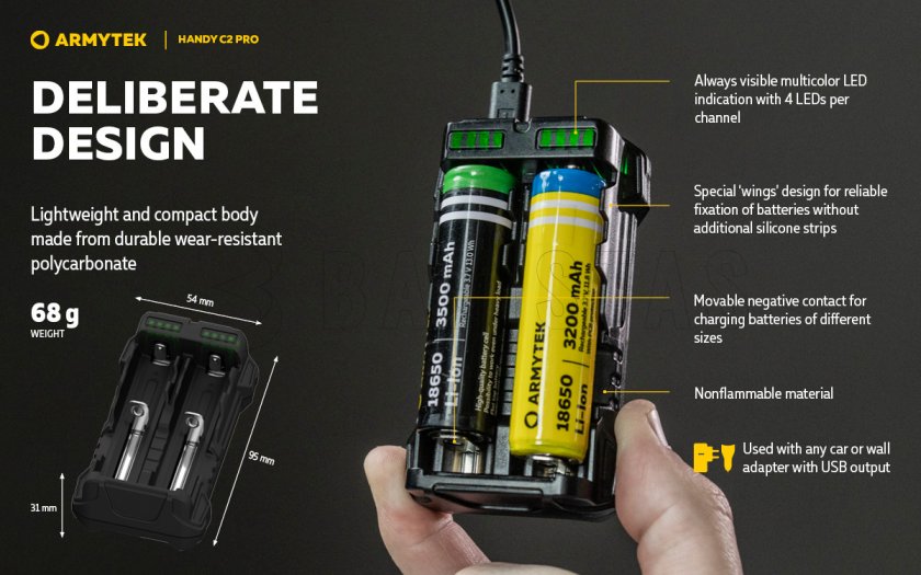 Armytek Handy C2 Pro charger
