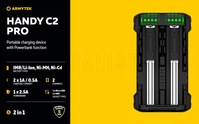 Armytek Handy C2 Pro charger