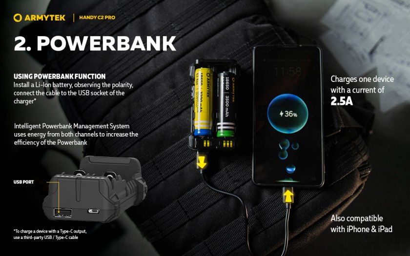 Armytek Handy C2 Pro charger