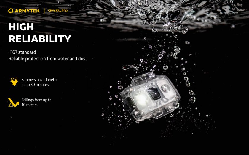 Armytek Crystal Pro Multifunction Flashlight - Blue