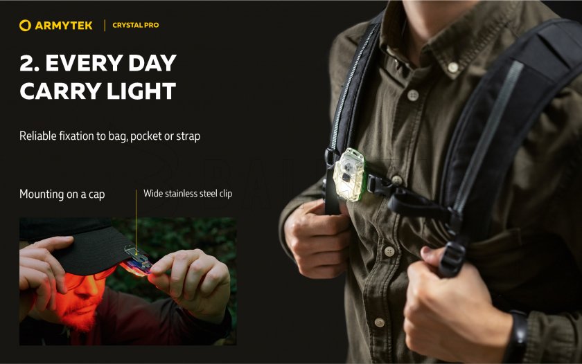 Armytek Crystal Pro Multifunction Flashlight - Blue