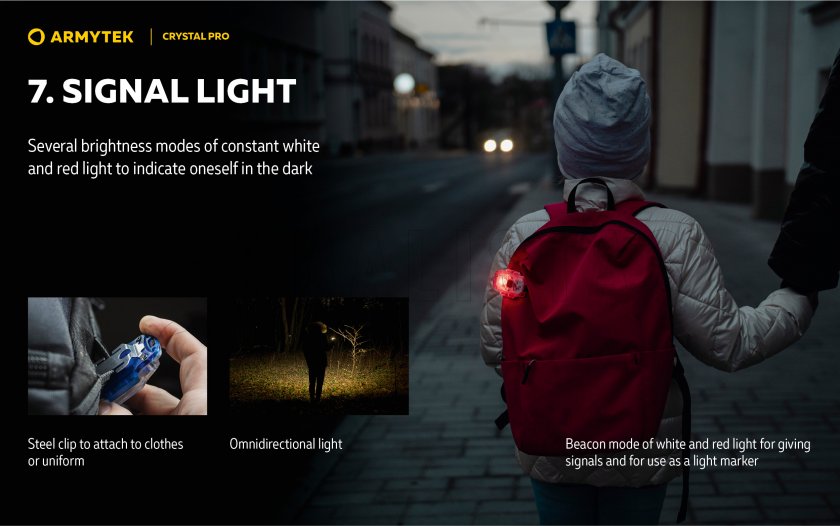 Armytek Crystal Pro Multifunction Flashlight - Blue