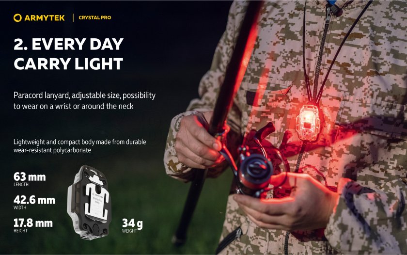Armytek Crystal Pro Multifunction Flashlight - Blue