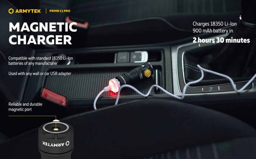 Armytek Prime C1 Pro White Light Flashlight