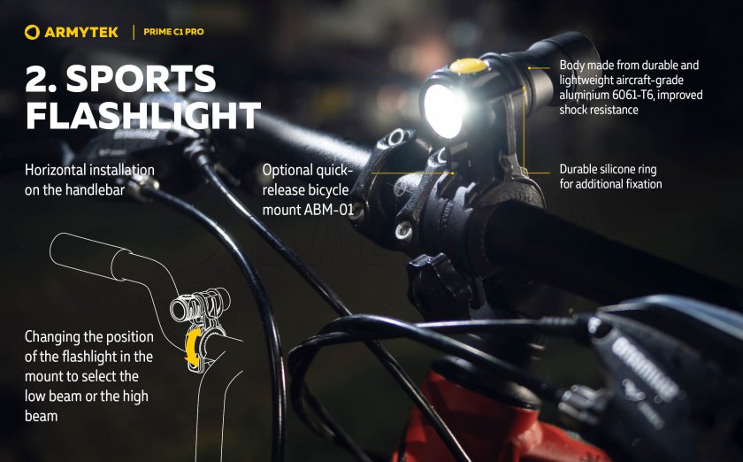 Armytek Prime C1 Pro White Light Flashlight
