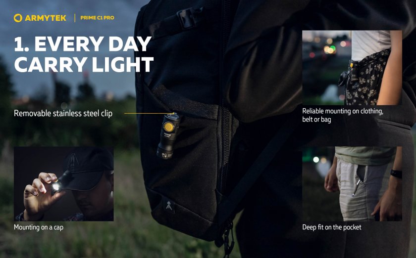 Armytek Prime C1 Pro White Light Flashlight