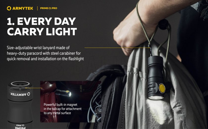 Armytek Prime C1 Pro White Light Flashlight
