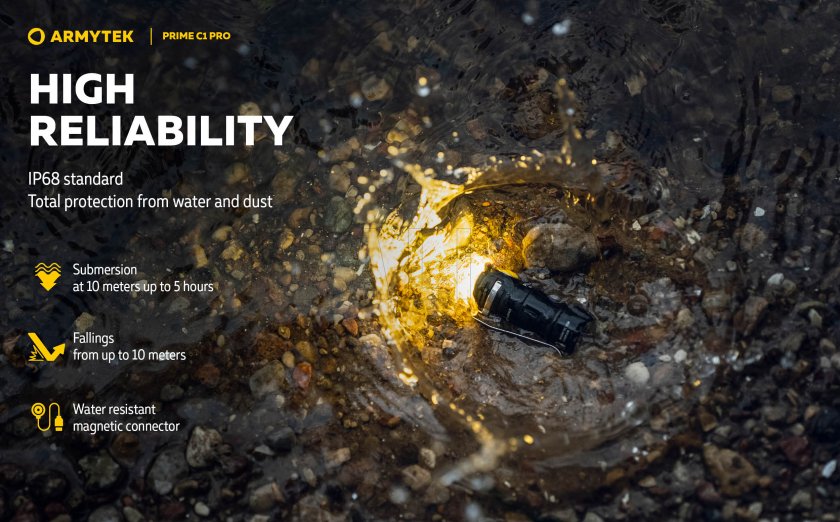 Armytek Prime C1 Pro White Light Flashlight
