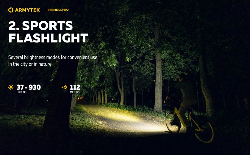 Flashlight Armytek Prime C1 Pro warm light